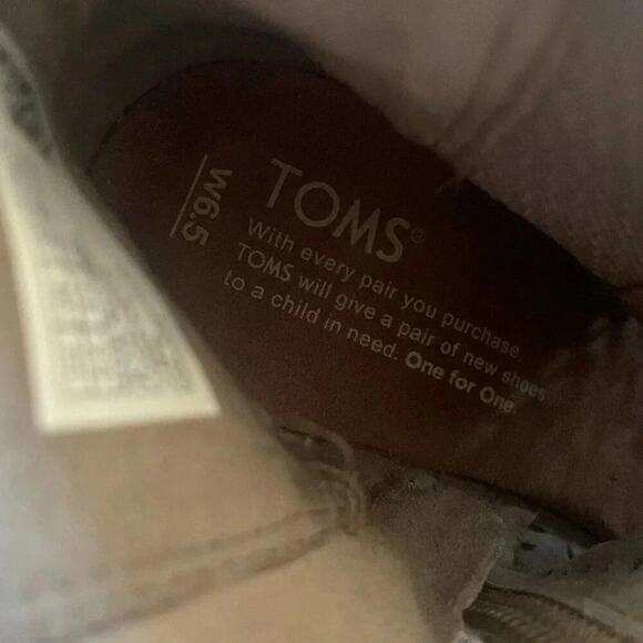 TOMS Women’s Majorca Peep Toe Stucco Suede Perforated Booties Size 6.5 - Picture 6 of 8